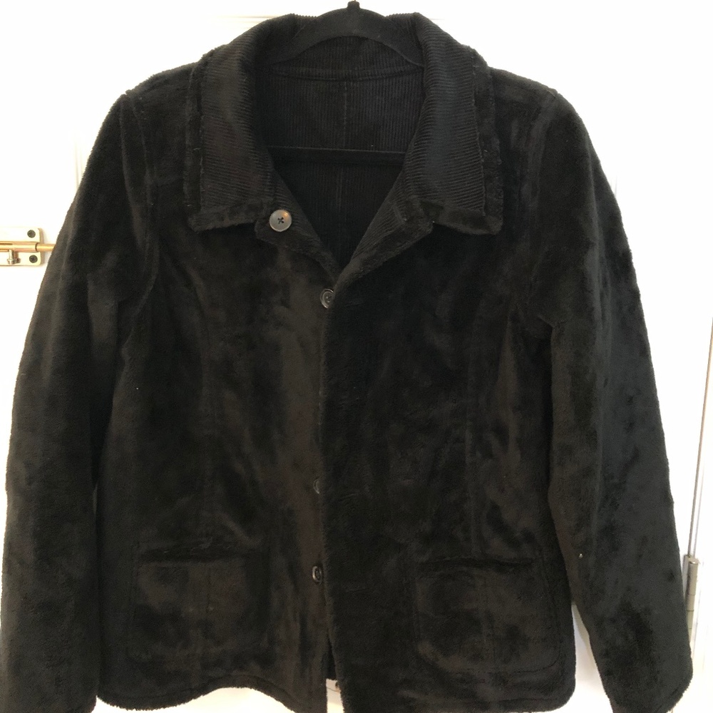 Reversible black jacket casual/dressy